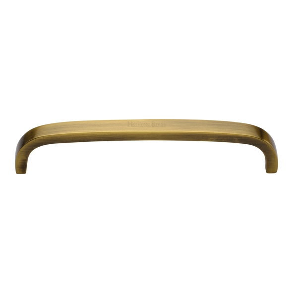 C1800 152-AT • 160 x 152 x 32mm • Antique Brass • Heritage Brass Flat D Pattern Cabinet Pull Handle